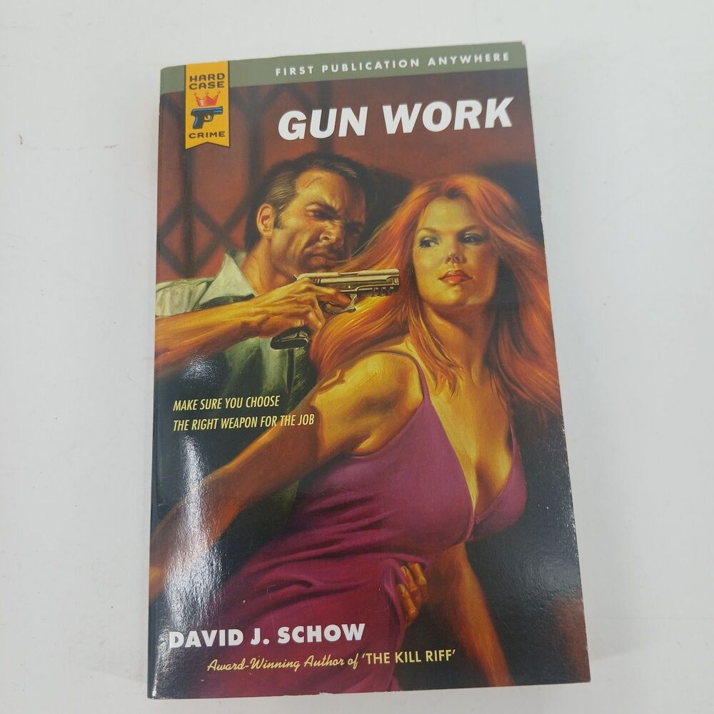 Gun Work by david j. schow Vintage Western Paperback Book fiction mystery